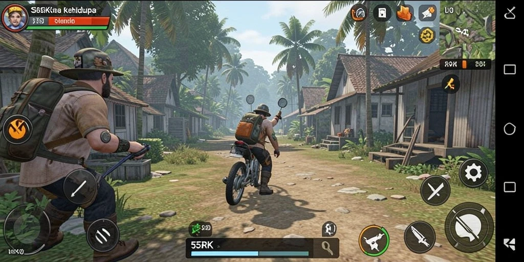 Tampilan gameplay 55RK dengan pengaturan simulasi yang menarik.