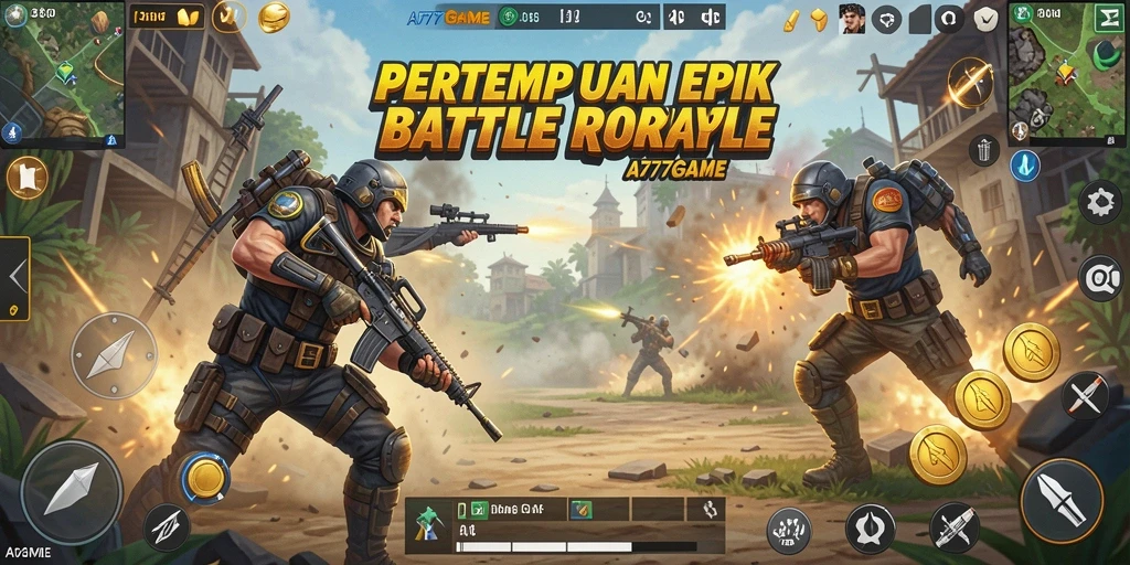 Gameplay menarik dalam pertempuran Battle Royale yang menantang.