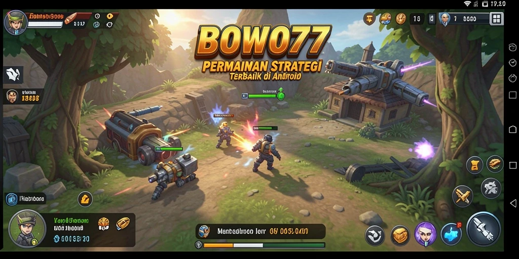 Tampilan menarik dari gameplay strategis BOWO77.