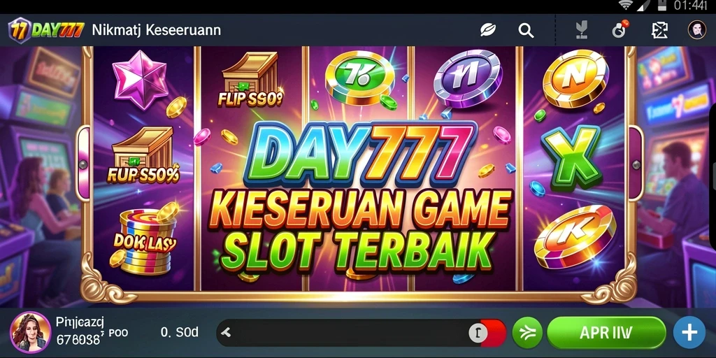 Tampilan gameplay menarik dari DAY777 dengan tema slot yang beragam.