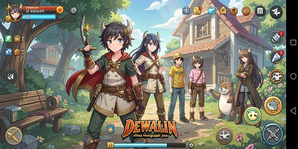 Tampilan menarik dari gameplay DEWALIN yang seru.