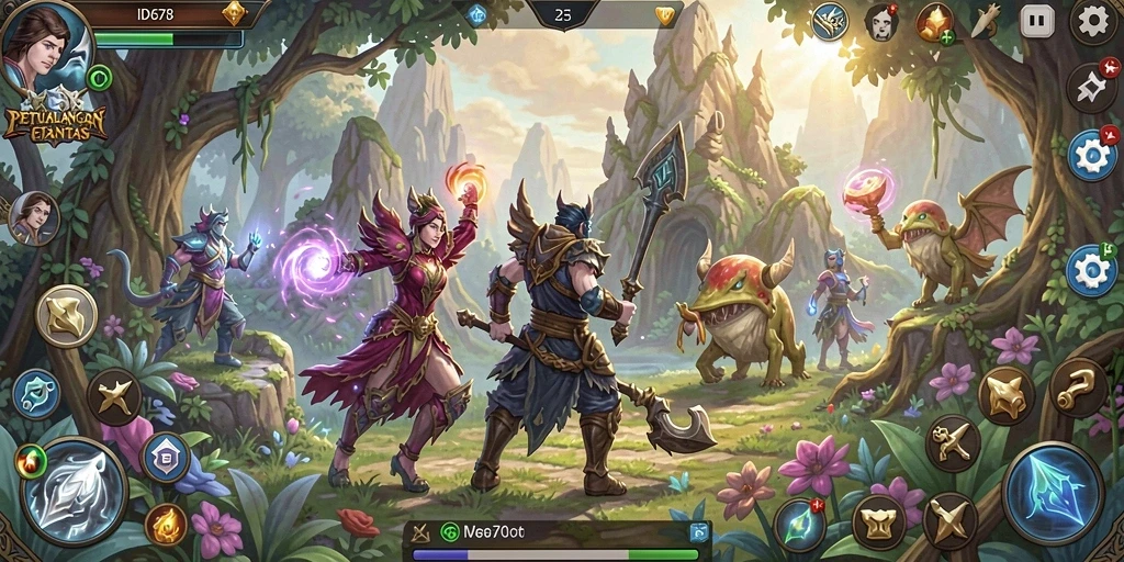 Gameplay mendalam ID678 dengan dunia RPG yang menakjubkan.