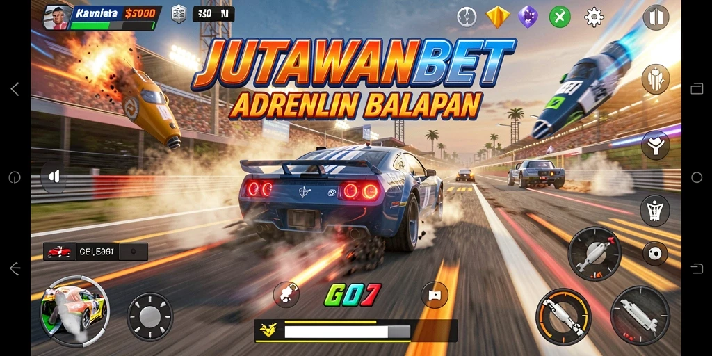 Gameplay seru JUTAWANBET dengan balapan mendebarkan.