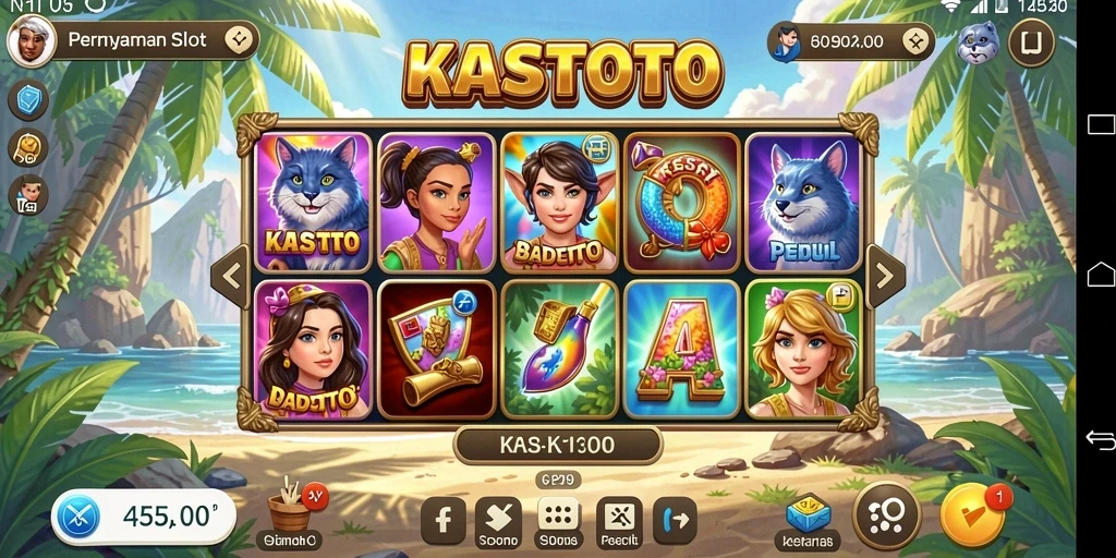 Tampilan menarik dari gameplay KASTOTO yang mendebarkan.