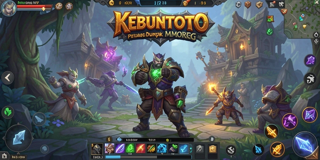 Tampilan gameplay mendebarkan di dunia KEBUNTOTO, menjelajahi petualangan epik.