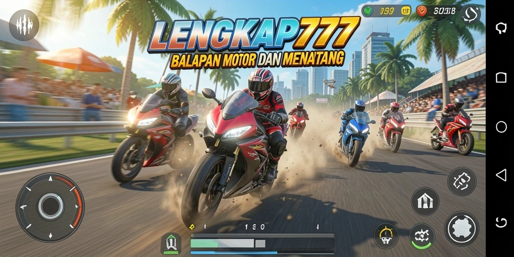 Tampilan menarik dari gameplay seru dalam LENGKAP777.