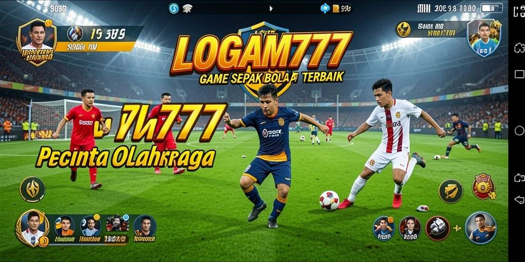 Tampilan gameplay menarik dari LOGAM777 yang penuh aksi sepak bola.