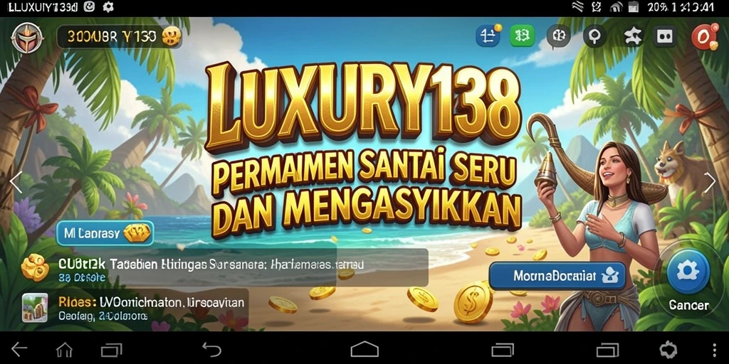Tampilan gameplay LUXURY138 yang menarik dan interaktif.
