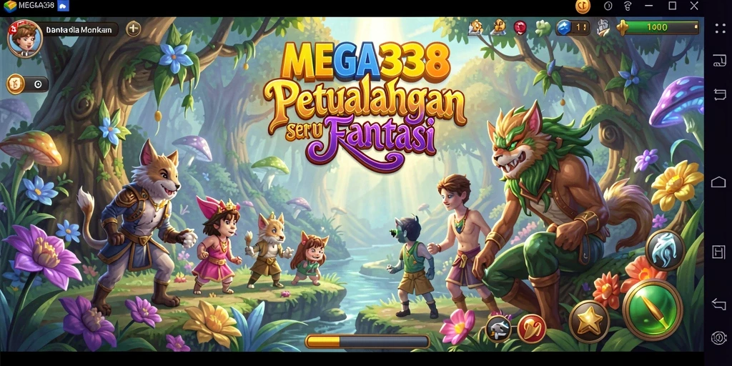 Tampilan gameplay MEGA338 yang menakjubkan dan menantang.