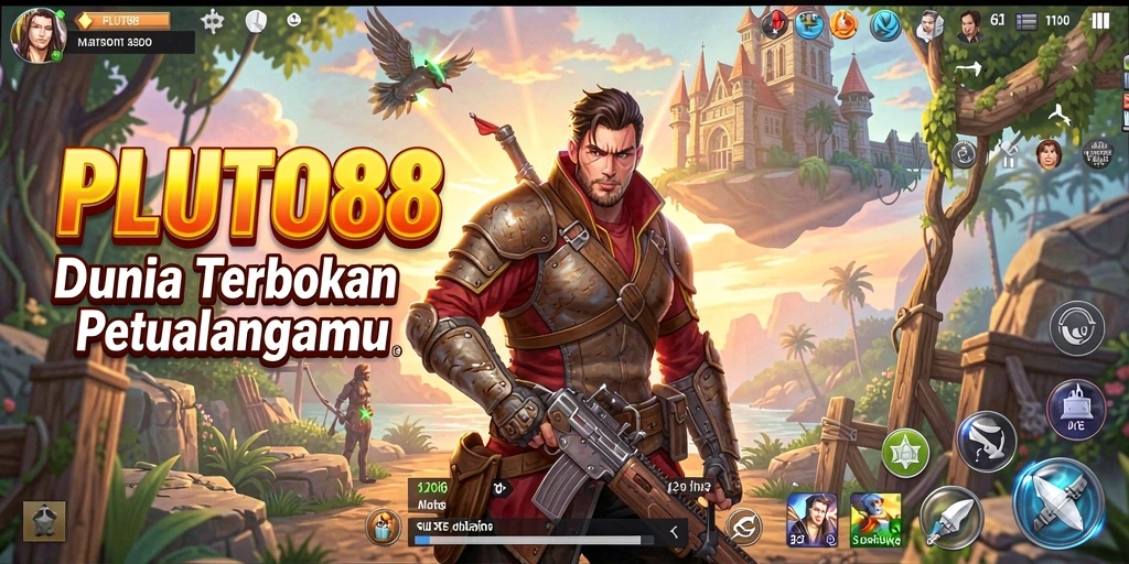 Tampilan gameplay mendalam dalam dunia Open World PLUTO88.