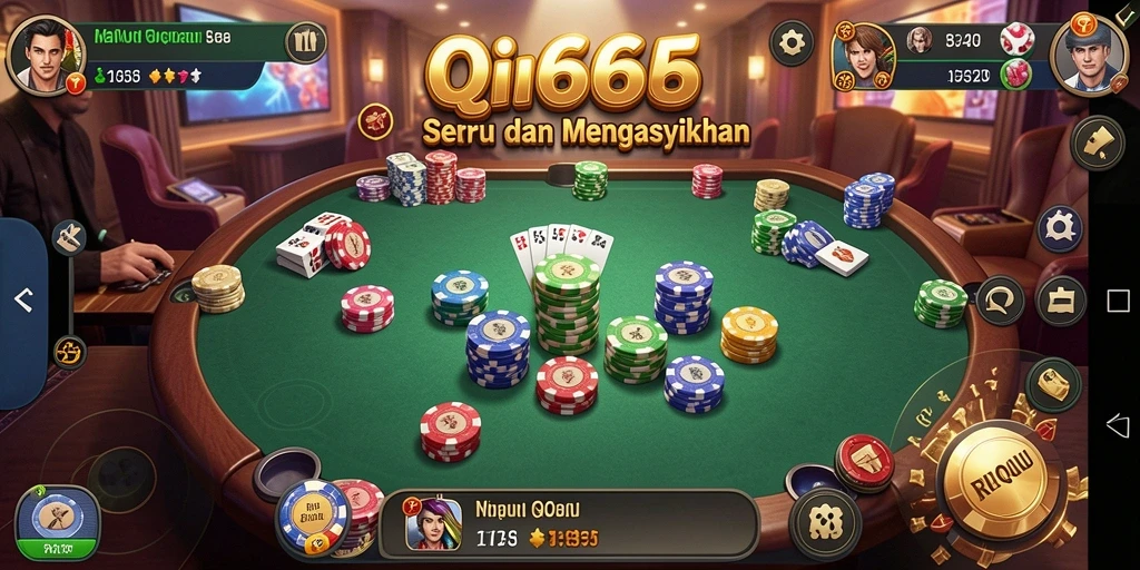 Tampilan screenshot utama dari gameplay QiuQiu di RR666.
