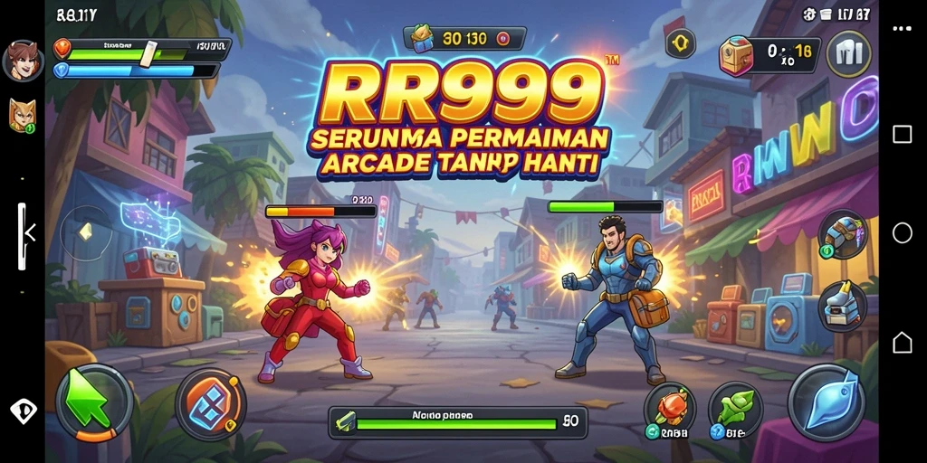 Tampilan menarik dari gameplay seru RR999 di kategori Arcade.