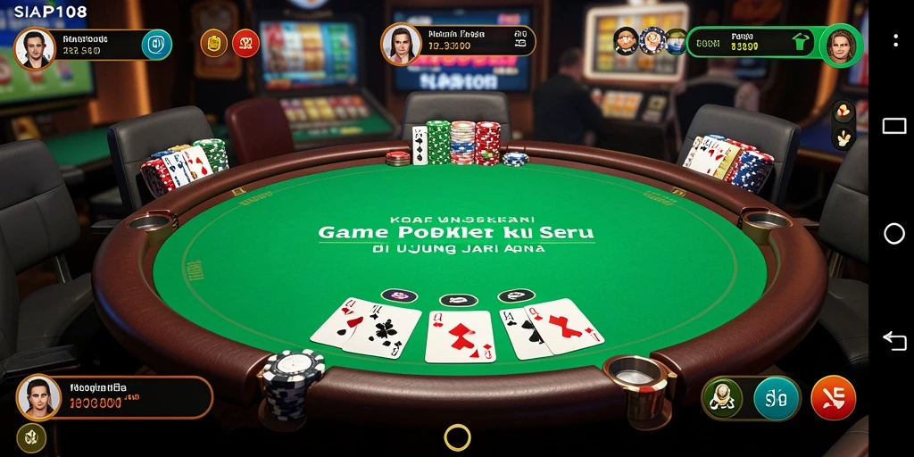 Tampilan gameplay poker yang menarik di SIAP108.